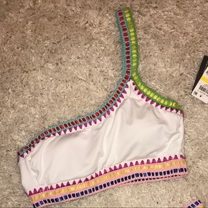 One shoulder bikini top